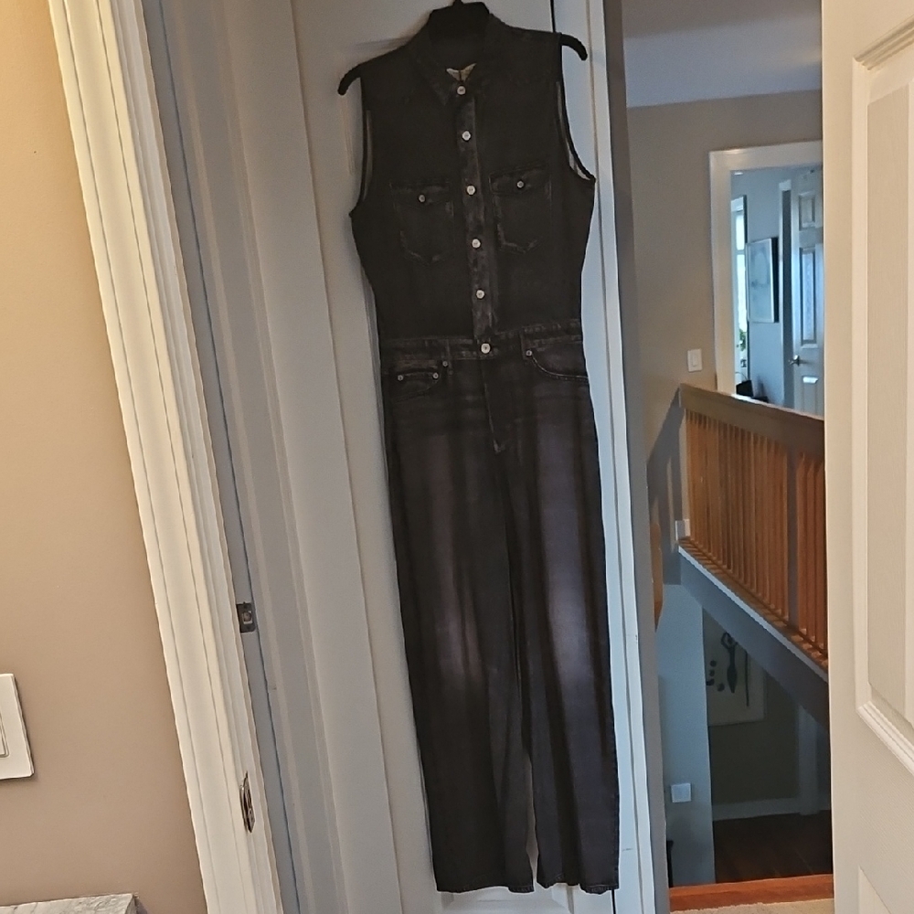 New With Tags Rag & Bone Black Miramar Sleeveless Jumpsuit